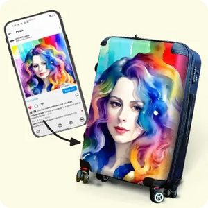 AI Avatar on Personalized Luggage