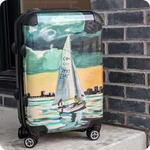 Sailboat Art Luggage
