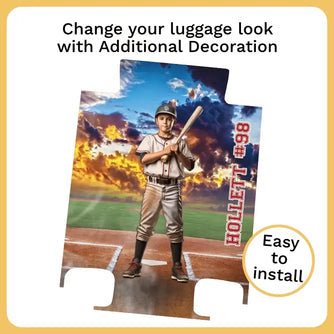 Personalized Baseball Sunset Luggage