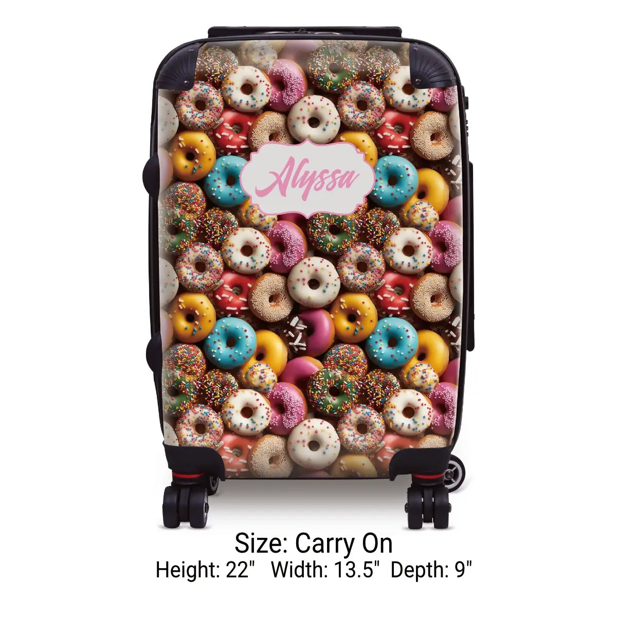 Personalized Donuts with Name Luggage