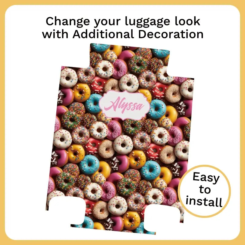 Personalized Donuts with Name Luggage