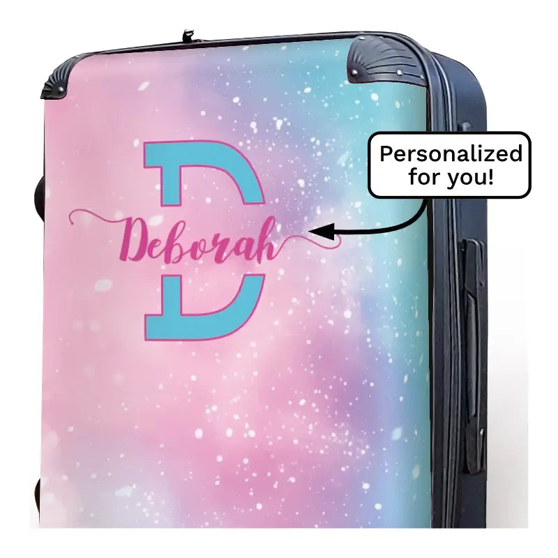 Cotton Candy Monogram Luggage