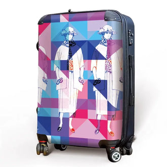 Fashion Geometry Art Luggage