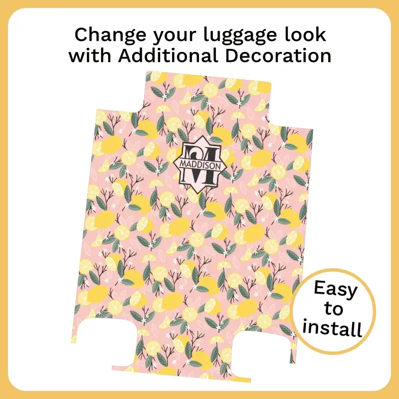Monogram Lemons Personalized Luggage