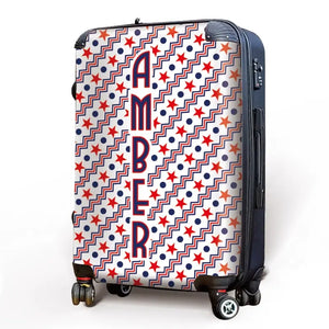 Stars and Stripes Name Luggage