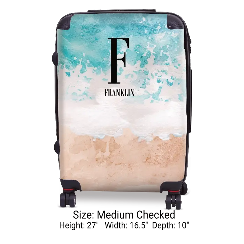 Beach and Sea Monogram Luggage