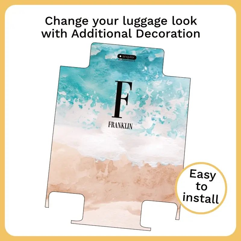 Beach and Sea Monogram Luggage - Singular Luggage