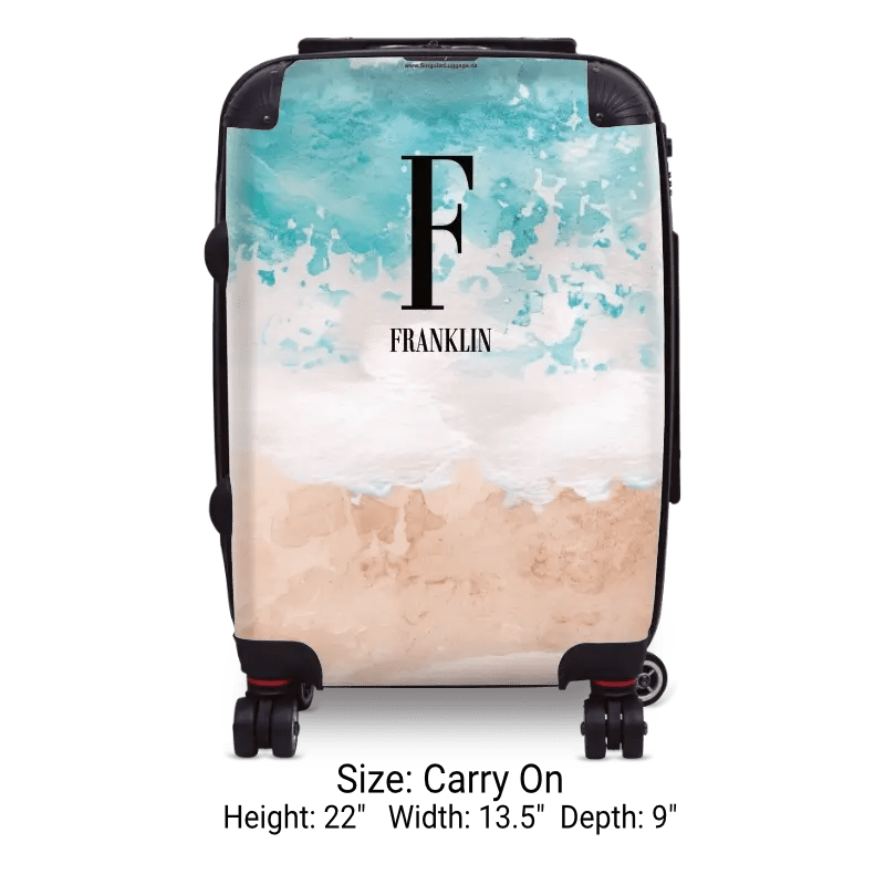 Beach and Sea Monogram Luggage - Singular Luggage