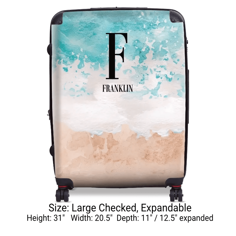 Beach and Sea Monogram Luggage - Singular Luggage