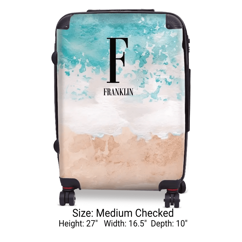 Beach and Sea Monogram Luggage - Singular Luggage