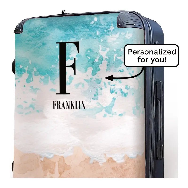Beach and Sea Monogram Luggage - Singular Luggage