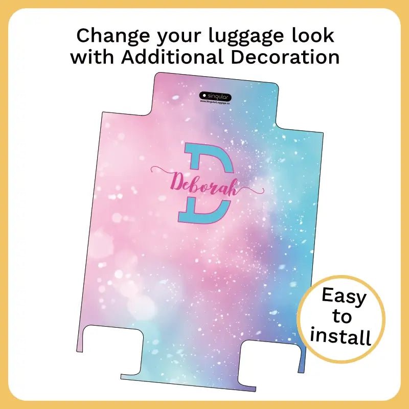Cotton Candy Monogram Luggage - Singular Luggage