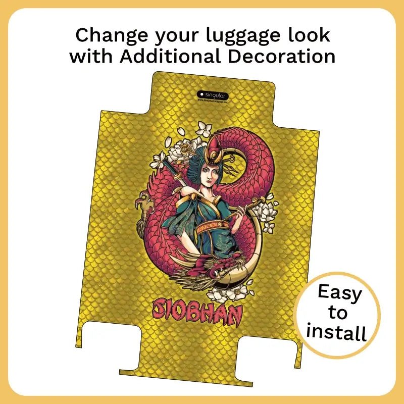 Dragon Ninja Name Luggage - Singular Luggage