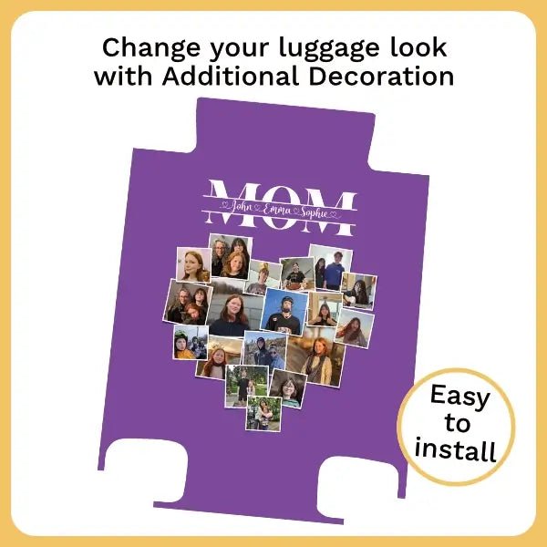 Mom Heart Collage Luggage - Singular Luggage