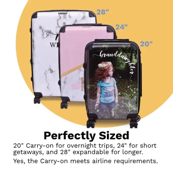 Mom Heart Collage Luggage - Singular Luggage