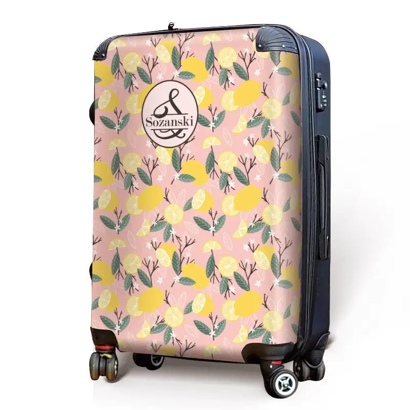 Monogram Lemons Personalized Luggage - Singular Luggage