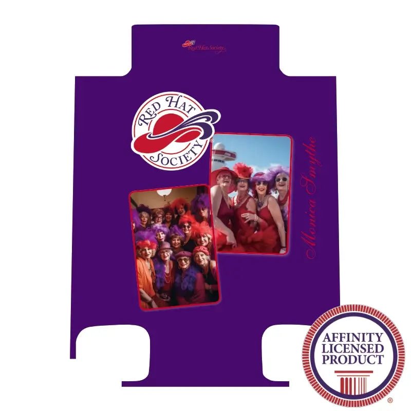 Red Hat Photo Collage on Deep Purple - Singular Luggage