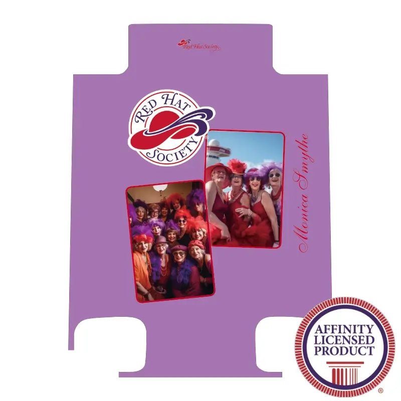 Red Hat Photo Collage on Mauve - Singular Luggage