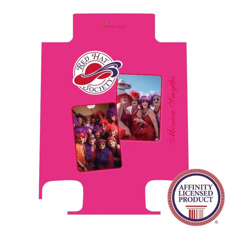 Red Hat Photo Collage on Pink - Singular Luggage