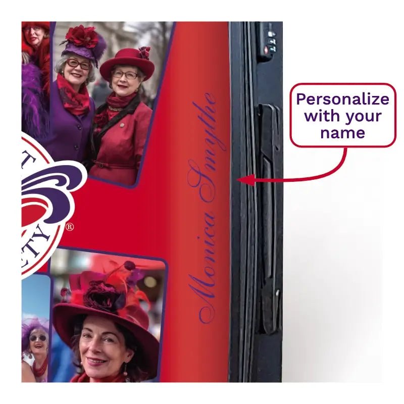 Red Hat Photo Collage on Red - Singular Luggage
