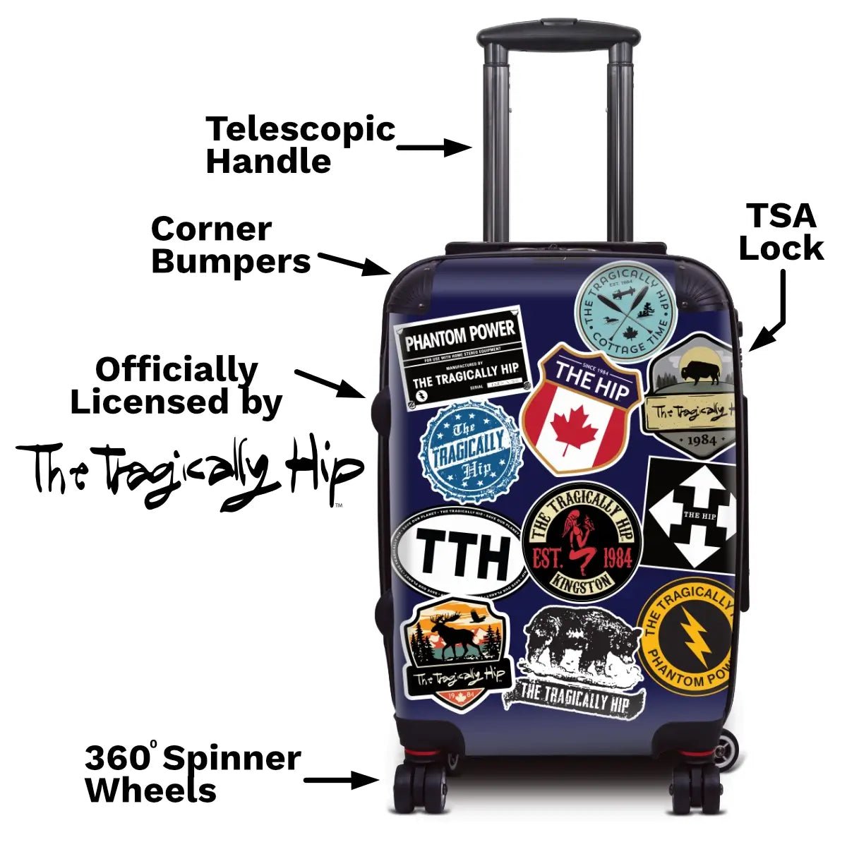 The Hip Travel Stickers - Singular Luggage