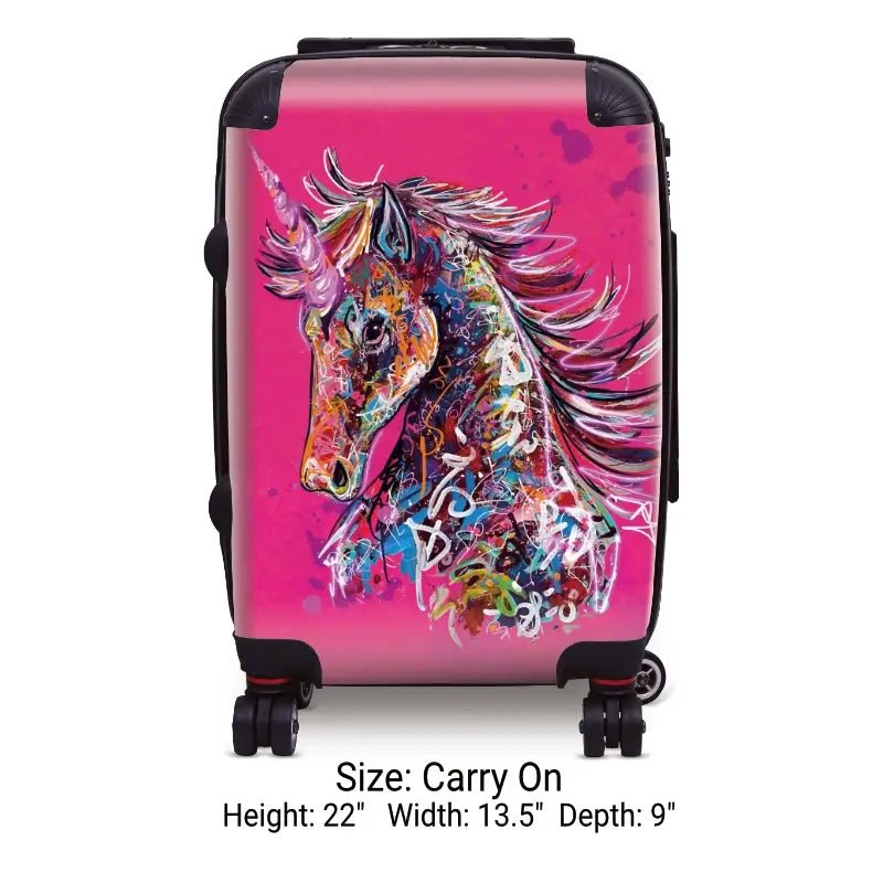 Unicorn on Pink - Singular Luggage