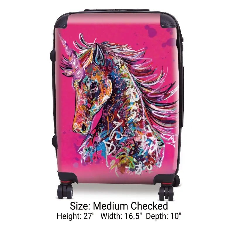 Unicorn on Pink - Singular Luggage