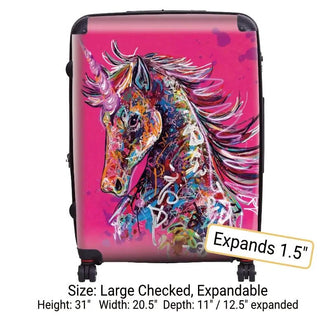 Unicorn on Pink - Singular Luggage