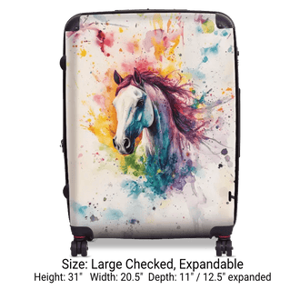 Watercolor Horse - Singular Luggage