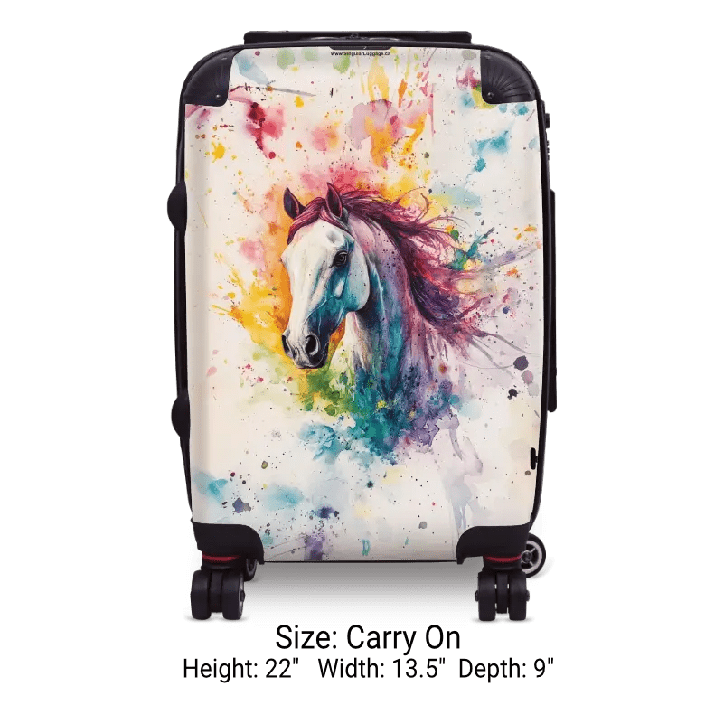 Watercolor Horse - Singular Luggage