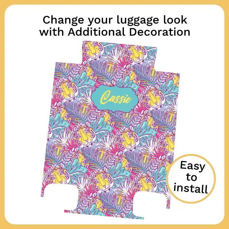 Wild Tiger with Name Luggage - Singular Luggage