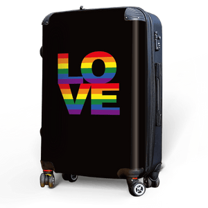 a RAINBOW of LOVE - Singular Luggage Custom Luggage and Backpacks.  Design your own artwork decoration.