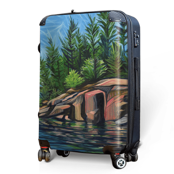 Rocky Shores - Singular Luggage Custom Luggage and Backpacks.  Design your own artwork decoration.