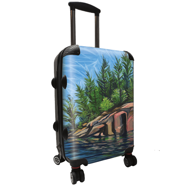 Rocky Shores - Singular Luggage Custom Luggage and Backpacks.  Design your own artwork decoration.