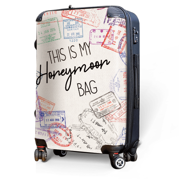 Honeymoon Bag - Singular Luggage Custom Luggage and Backpacks.  Design your own artwork decoration.