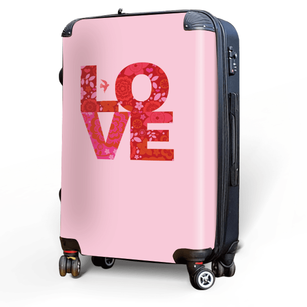 LOVE - Singular Luggage Custom Luggage and Backpacks.  Design your own artwork decoration.