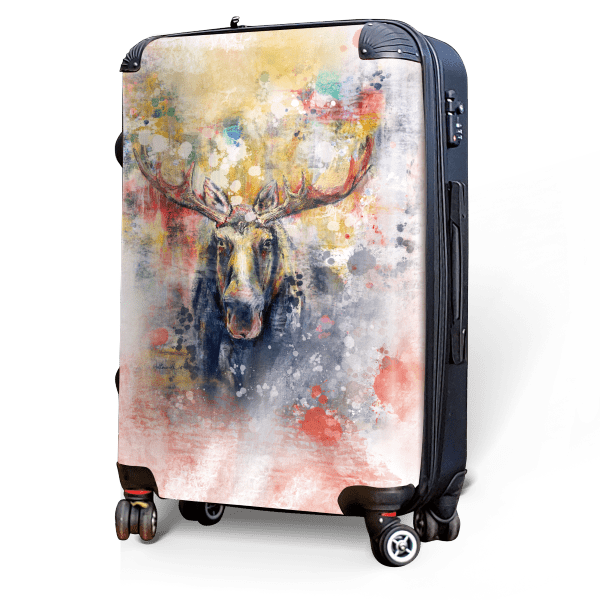 Moose - Singular Luggage Custom Luggage and Backpacks.  Design your own artwork decoration.