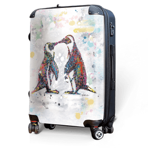 Penquins - Singular Luggage Custom Luggage and Backpacks.  Design your own artwork decoration.