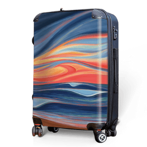 Seaside Sunset - Singular Luggage Custom Luggage and Backpacks.  Design your own artwork decoration.