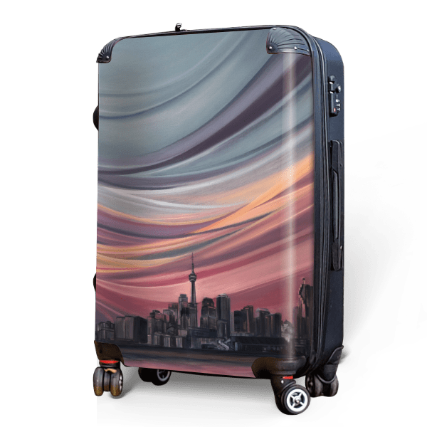 Toronto Sunset - Singular Luggage Custom Luggage and Backpacks.  Design your own artwork decoration.