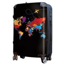 World Traveller - Singular Luggage Custom Luggage and Backpacks.  Design your own artwork decoration.