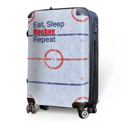 Eat, Sleep, Hockey, Repeat Luggage