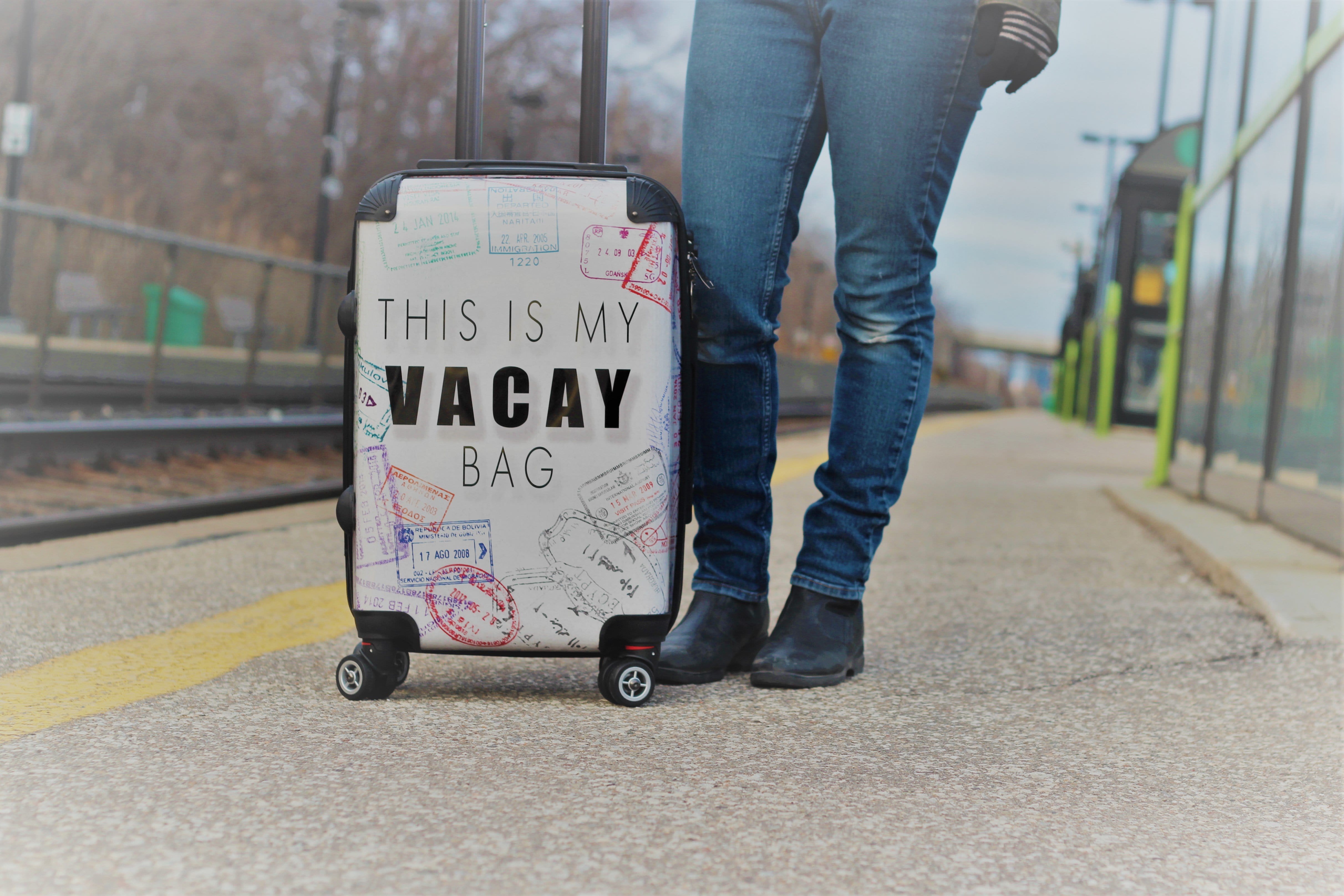 This is my Vacay - Singular Luggage Custom Luggage and Backpacks.  Design your own artwork decoration.