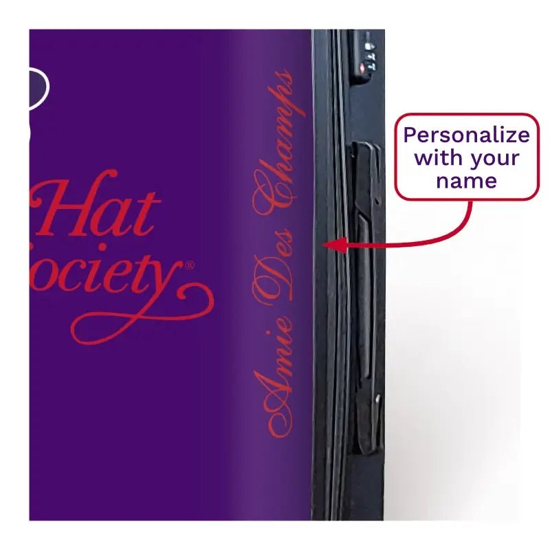 Red Hat Logo in Deep Purple - Singular Luggage