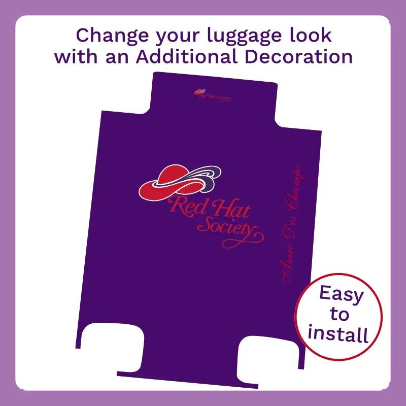 Red Hat Logo in Deep Purple - Singular Luggage