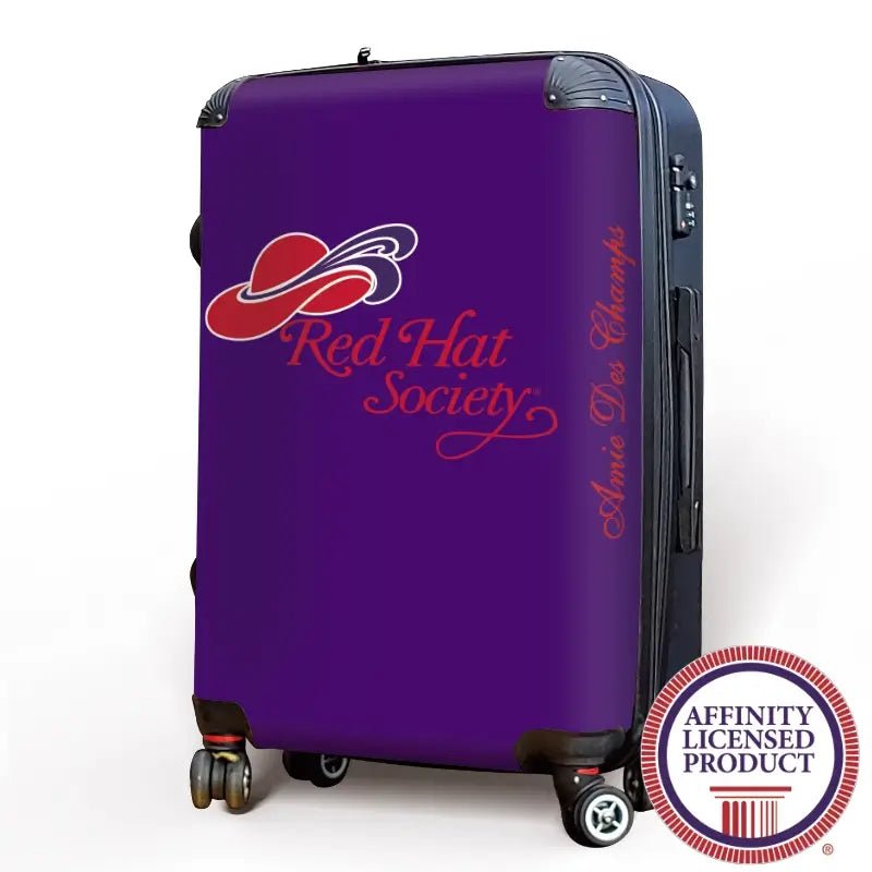 Red Hat Logo in Deep Purple - Singular Luggage