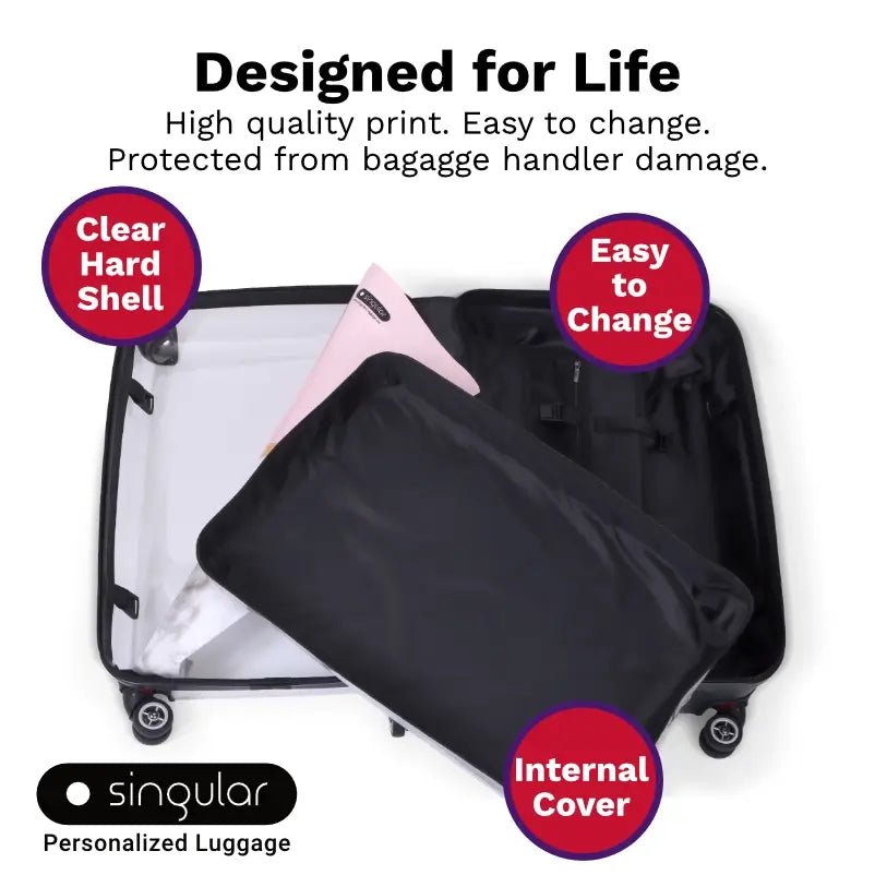 Red Hat Logo in Deep Purple - Singular Luggage