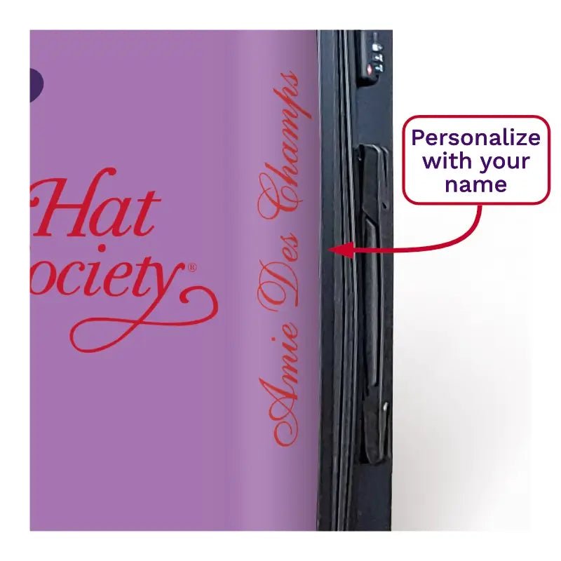 Red Hat Logo in Mauve - Singular Luggage