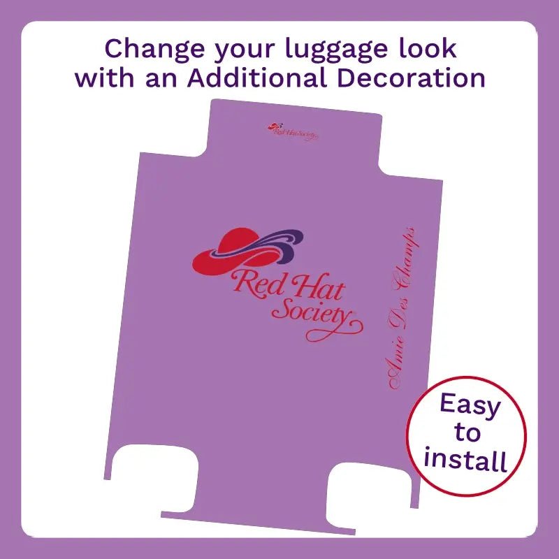 Red Hat Logo in Mauve - Singular Luggage