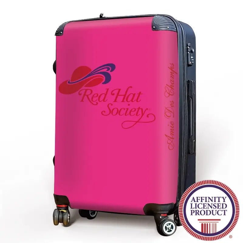 Red Hat Logo in Pink - Singular Luggage